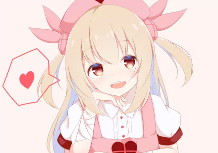 HD anime-style PC desktop wallpaper featuring Sana Natori, a virtual YouTuber, with a cheerful expression and pink-themed outfit.