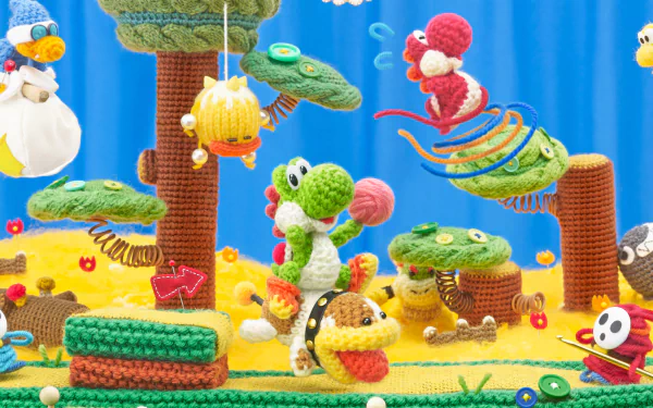 Bullet Bill Shy Guy Kamek (Super Mario) Yoshi video game yoshi's woolly world HD Desktop Wallpaper | Background Image