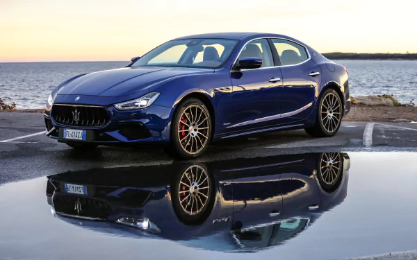 reflection car Maserati vehicle Maserati Ghibli HD Desktop Wallpaper | Background Image