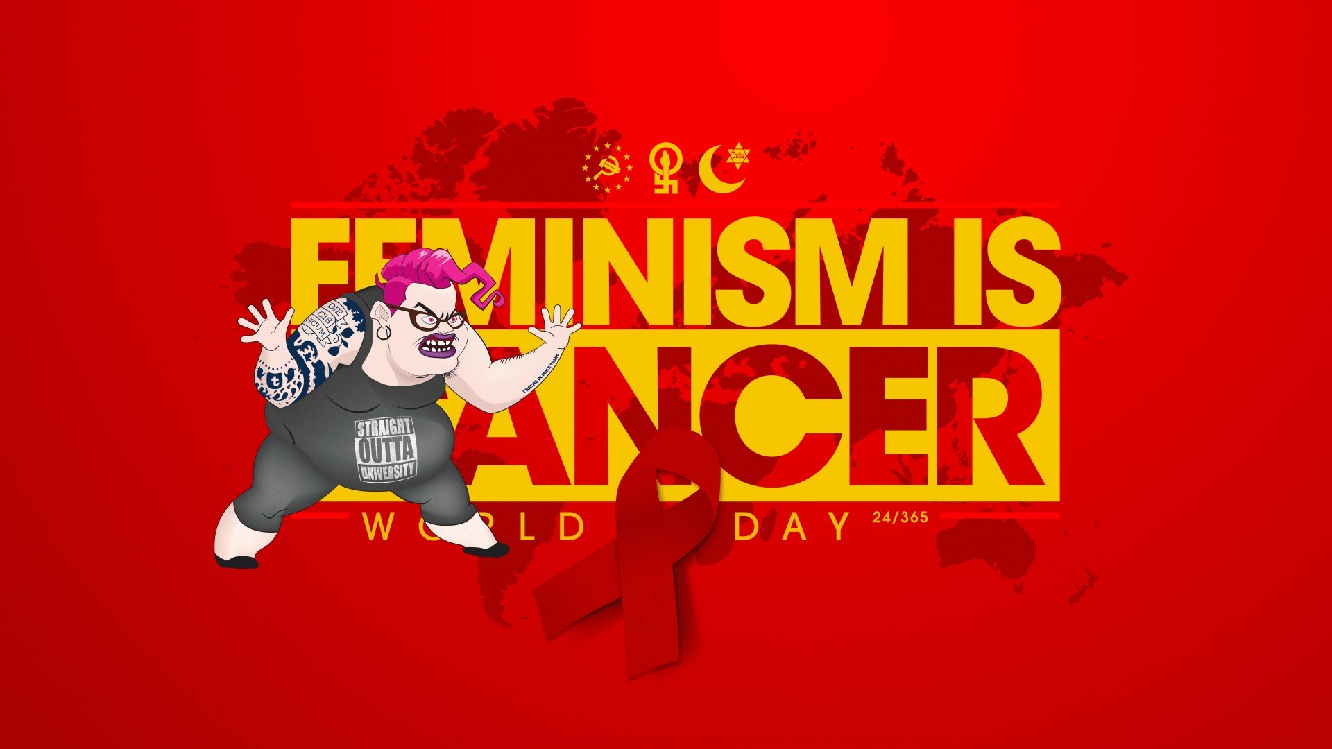 Feminism is Cancer World Day by Trigg_Ered