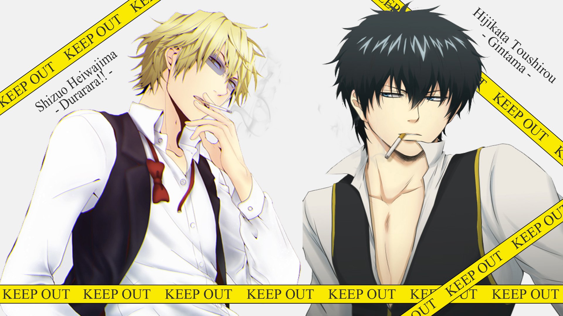 Download Toushirou Hijikata Shizuo Heiwajima Durarara!! Gintama Anime  Crossover HD Wallpaper