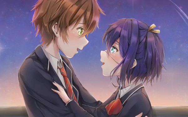 Yūta Togashi Rikka Takanashi Anime Love Chunibyo & Other Delusions HD Desktop Wallpaper | Background Image