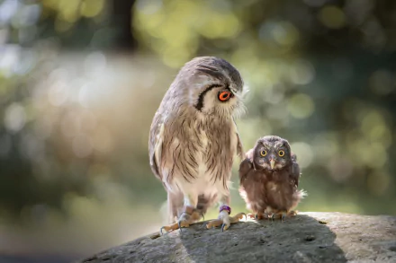 owlet baby animal bokeh bird Animal owl HD Desktop Wallpaper | Background Image