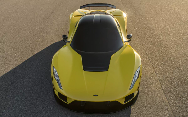 supercar yellow car car hennessey vehicle Hennessey Venom F5 HD Desktop Wallpaper | Background Image