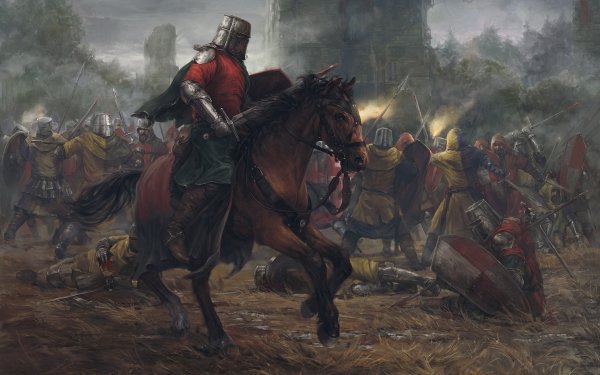 Fantasy Knight Horse Warrior Sword Battle Armor HD Wallpaper | Background Image