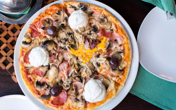 food pizza HD Desktop Wallpaper | Background Image