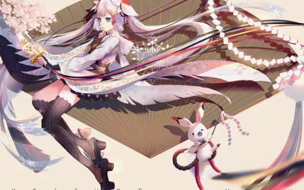 Yuki Miku Anime Vocaloid HD Desktop Wallpaper | Background Image