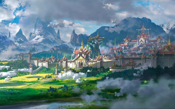 Fantasy City HD Wallpaper | Background Image