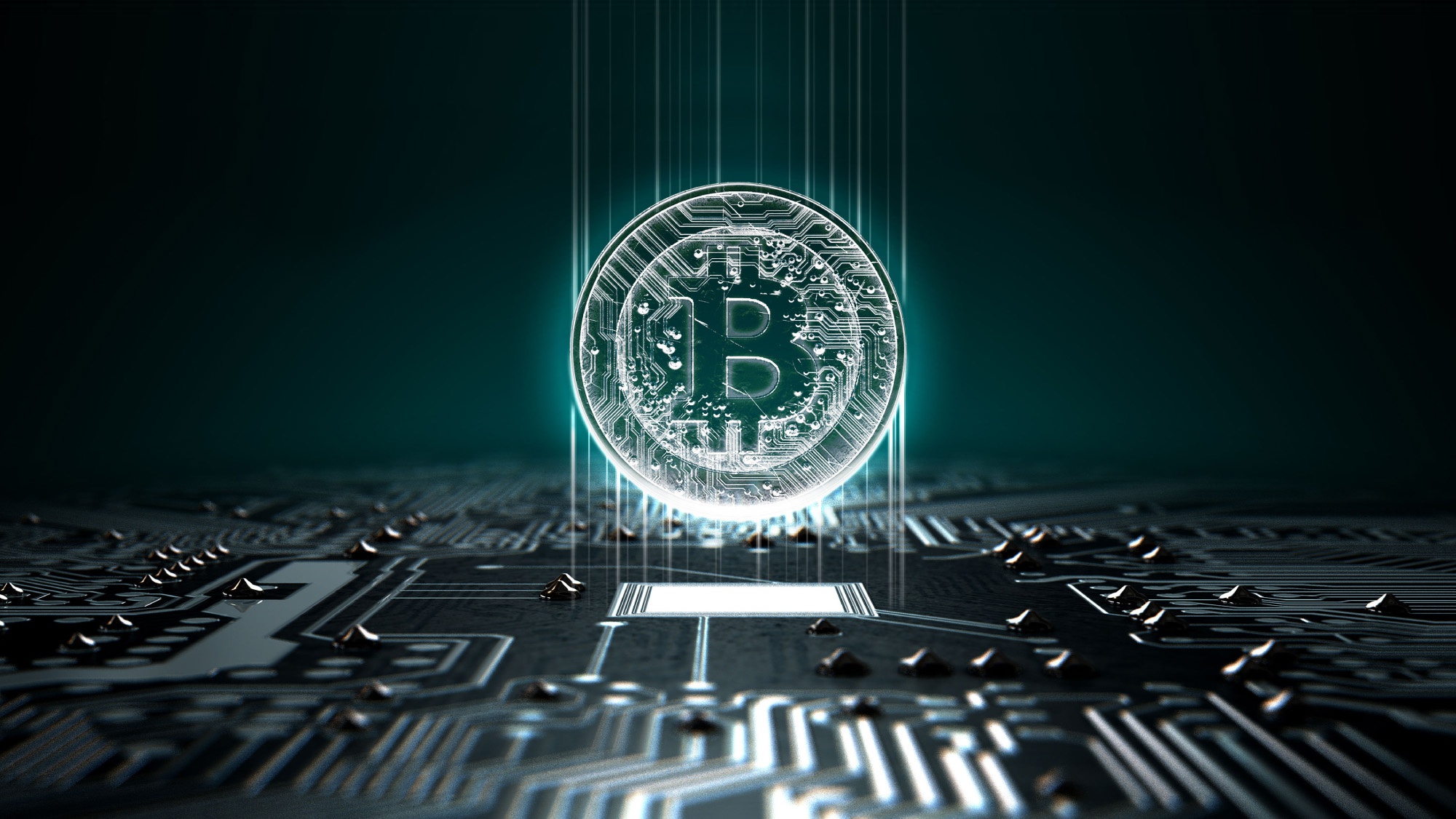 Download Cryptocurrency Money Coin Technology Bitcoin HD Wallpaper