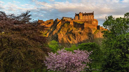 Edinburgh Castle - Oil on Canvas