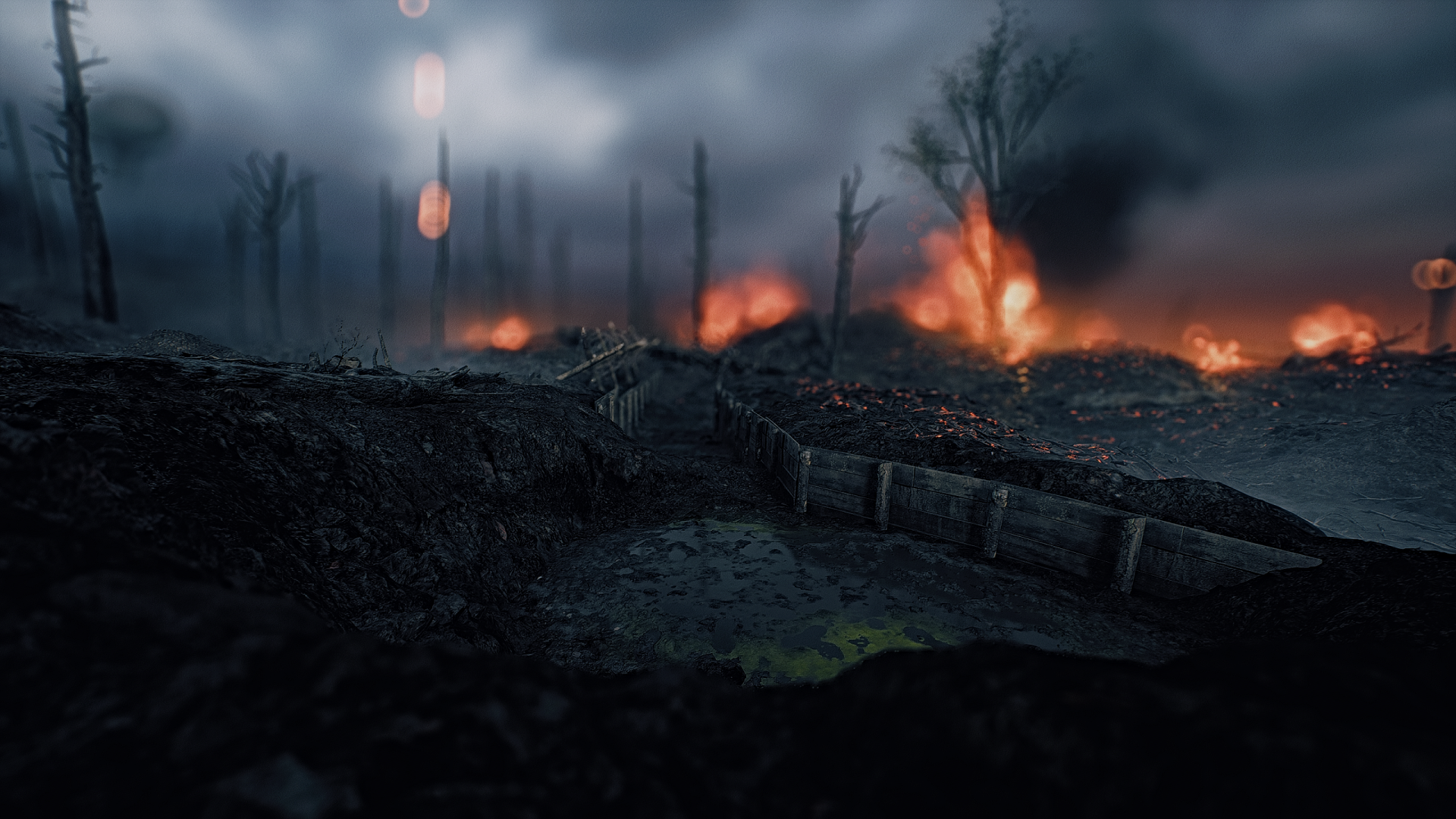 Download Mud Trenches Video Game Battlefield 1 HD Wallpaper by FLX-II