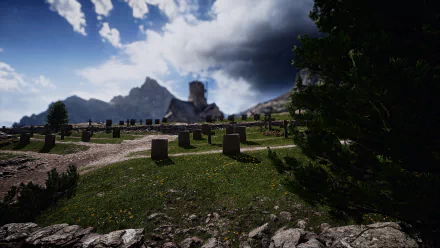 church graveyard video game Battlefield 1 HD Desktop Wallpaper | Background Image