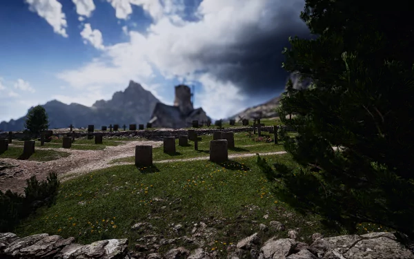 church graveyard video game Battlefield 1 HD Desktop Wallpaper | Background Image