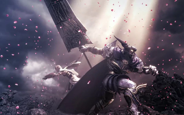 Lightning (Final Fantasy) Garland (Final Fantasy) video game Dissidia Final Fantasy NT HD Desktop Wallpaper | Background Image