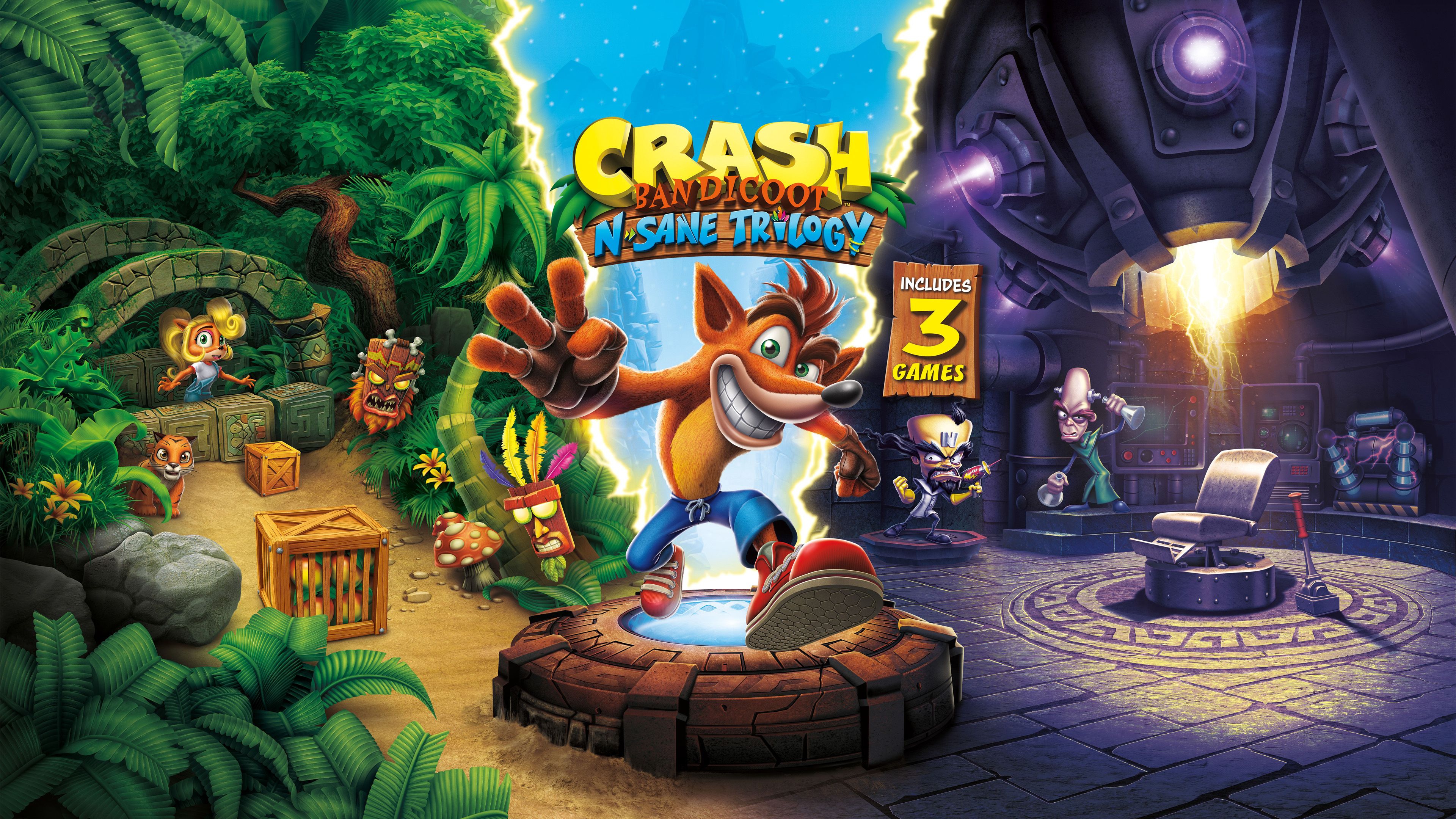 Video Game Crash Bandicoot N. Sane Trilogy HD Wallpaper | Background Image