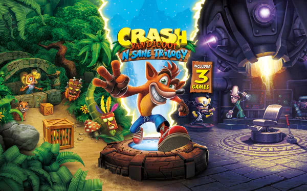  crash n sane trilogy wallpaper 4K