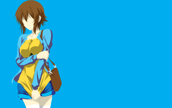 Anime Grand Blue Minimalist Blue Chisa Kotegawa HD Wallpaper | Background Image