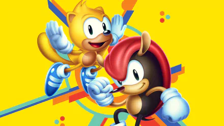 Sonic Mania Plus Mighty the Armadillo Ray the Flying Squirrel video game Sonic Mania HD Desktop Wallpaper | Background Image