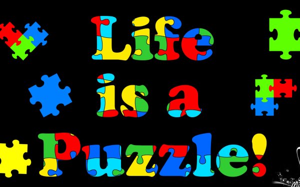 Misc Quote Colorful Puzzle HD Wallpaper | Background Image