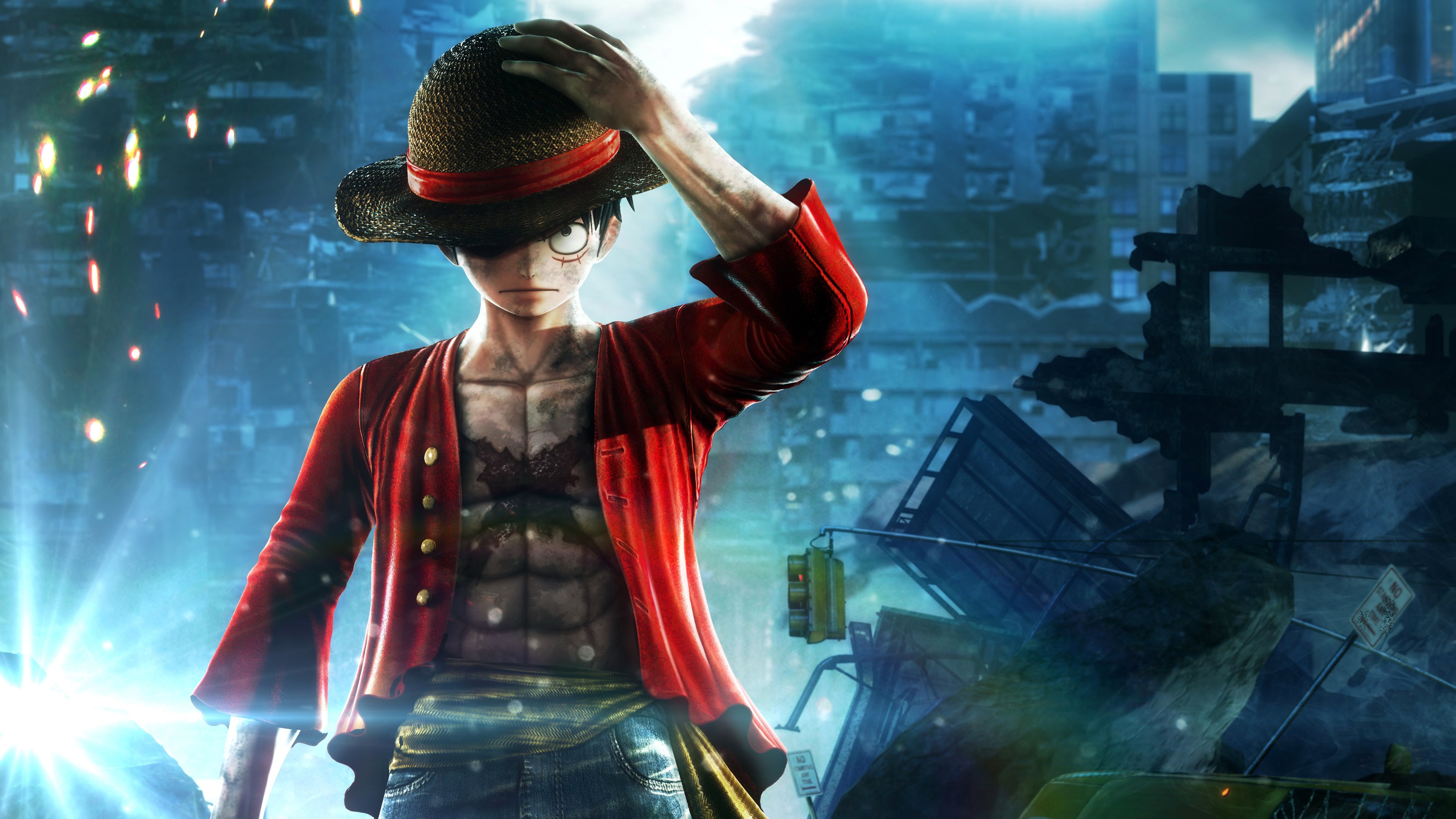 Monkey D Luffy 4k Ultra Hd Wallpaper Hintergrund 3840x2160