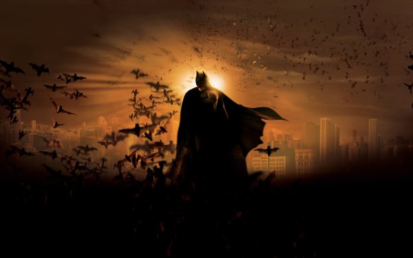 Películas Batman Begins Batman Bruce Wayne Bat Noche Gotham City DC Comics Superhero Fondo de pantalla HD | Fondo de Escritorio