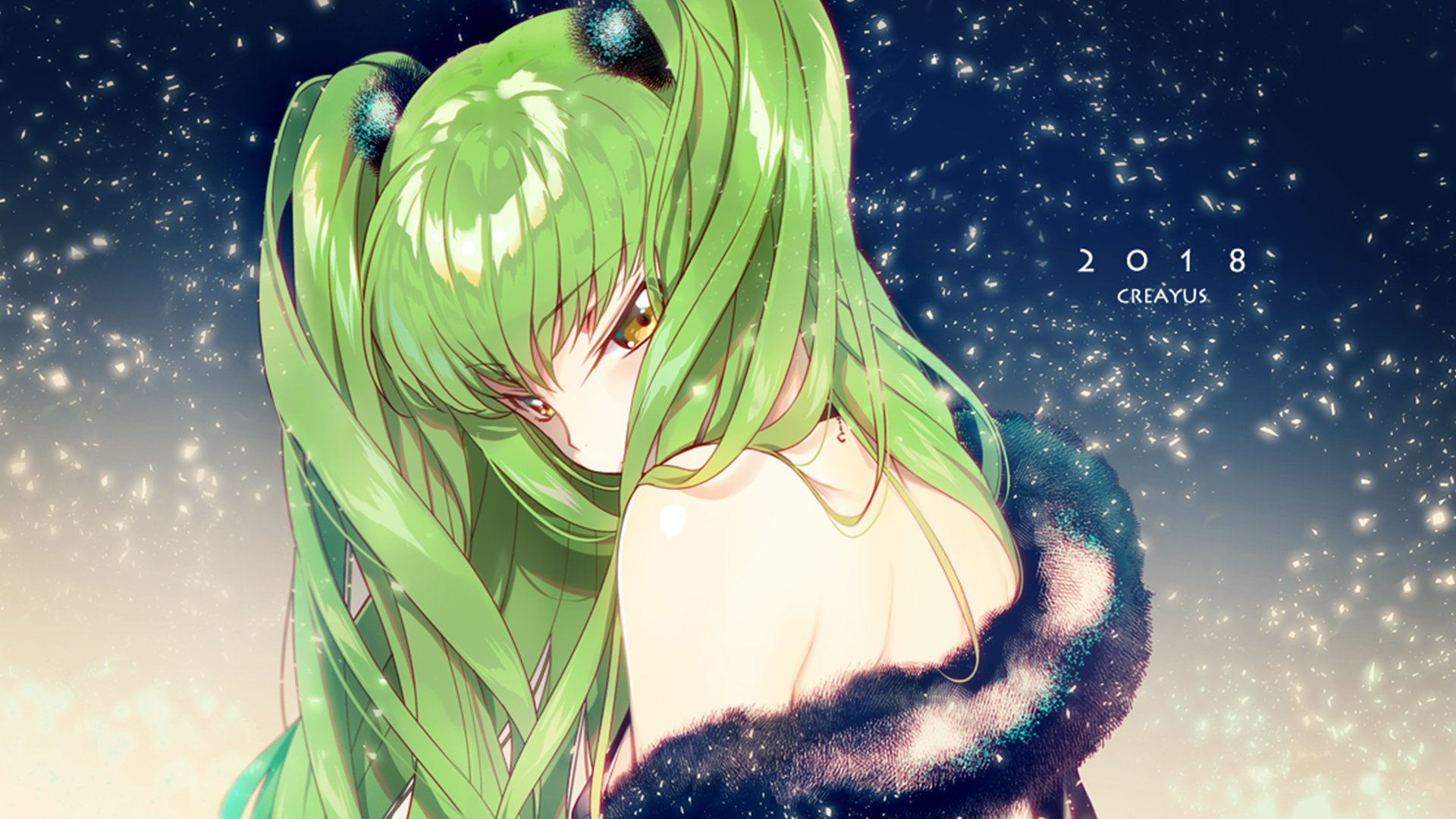 C.C, cute, code geass, cc, anime girl, sexy, green hair, HD wallpaper