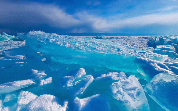  Blue Ice - Print on Canvas