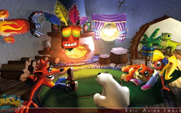 Video Game Crash Bandicoot 3: Warped Crash Bandicoot Coco Bandicoot Aku Aku HD Wallpaper | Background Image