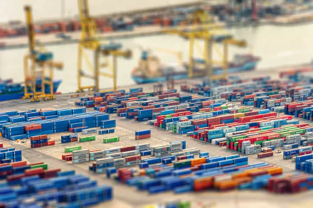 dock container photography tilt shift HD Desktop Wallpaper | Background Image