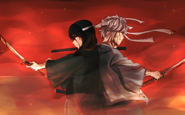 Kotaro Katsura Gintoki Sakata Anime Gintama HD Desktop Wallpaper | Background Image