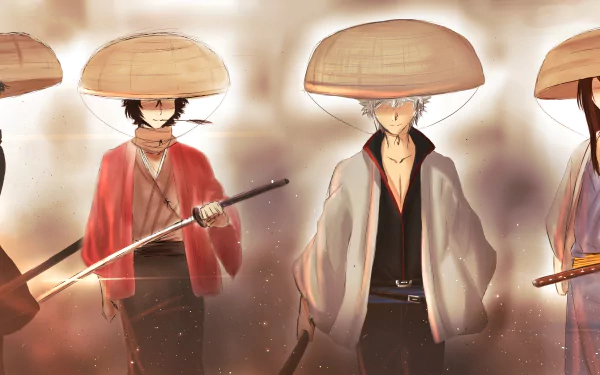 Shinsuke Takasugi Sakamoto Tatsuma Kotaro Katsura Gintoki Sakata Anime Gintama HD Desktop Wallpaper | Background Image
