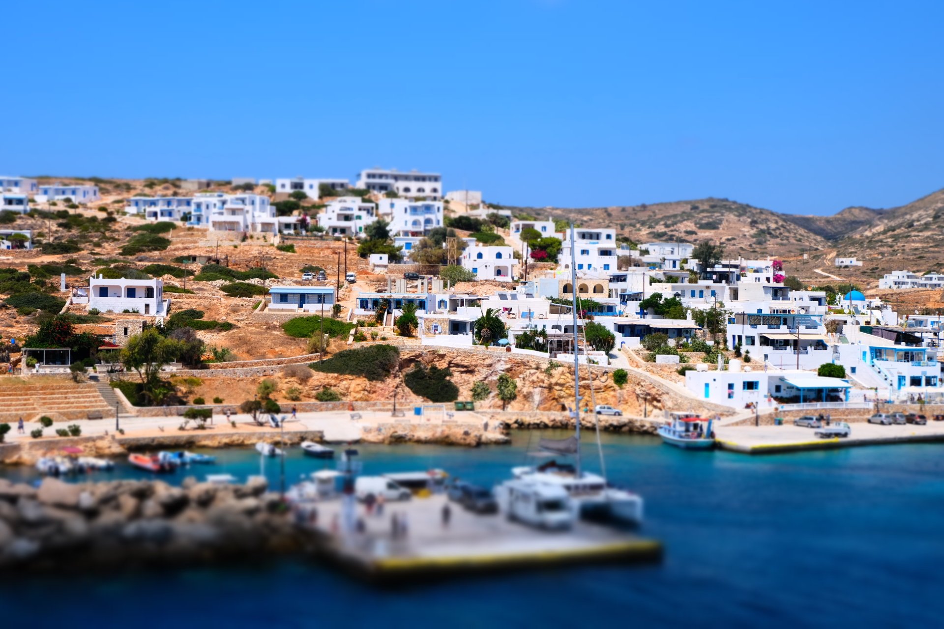 Download Greece Man Made Village 4k Ultra HD Wallpaper