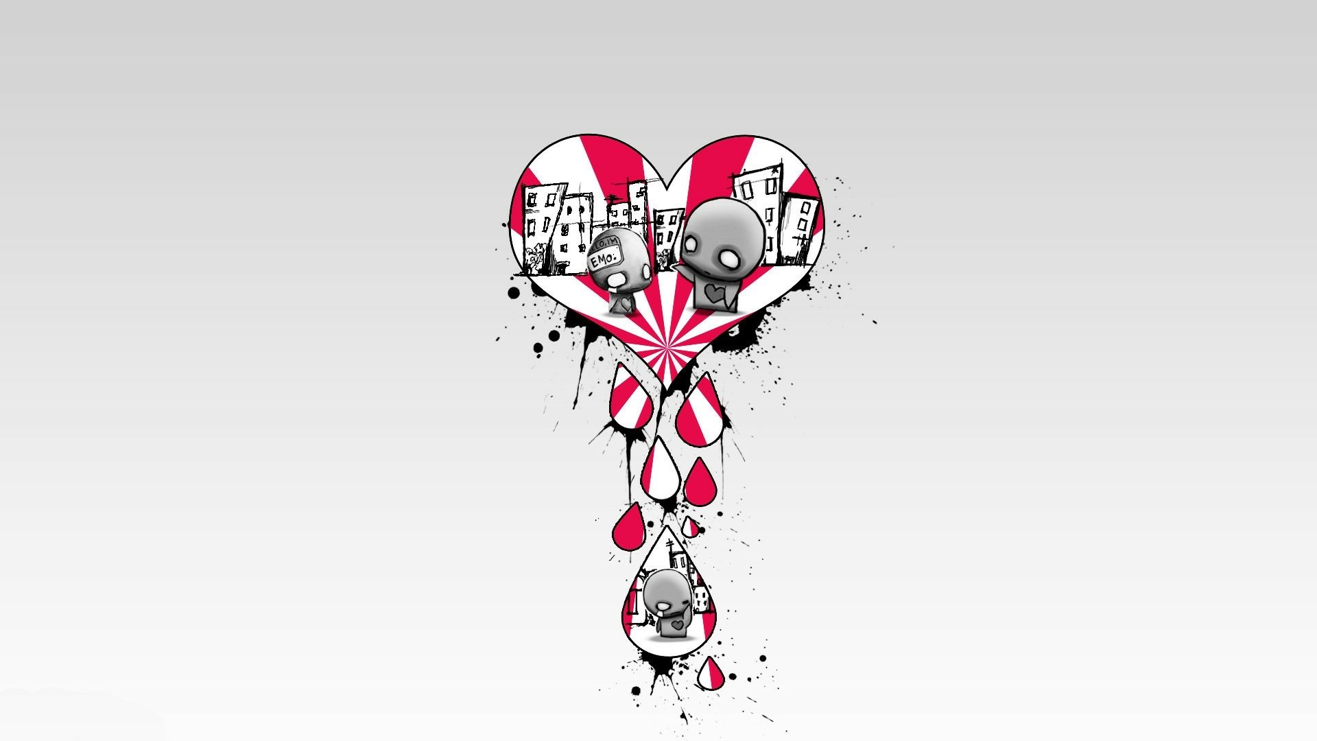 Emo Heart HD Wallpaper | Background Image | 1920x1080