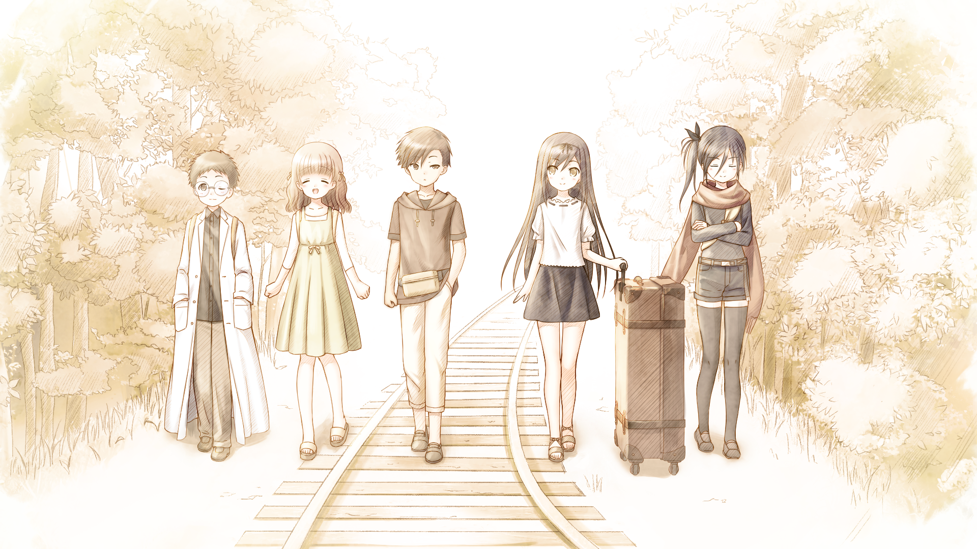 Download Hukushima Kamome Anime Summer Pockets HD Wallpaper by KEY