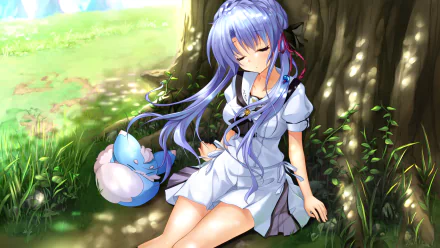Sorakado Ao Anime Summer Pockets HD Desktop Wallpaper | Background Image