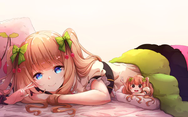 Chieri Kakyoin Anime Virtual Youtuber HD Desktop Wallpaper | Background Image