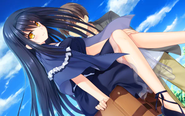 Hukushima Kamome Anime Summer Pockets HD Desktop Wallpaper | Background Image