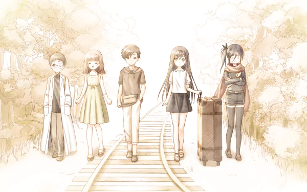 Hukushima Kamome Anime Summer Pockets HD Desktop Wallpaper | Background Image