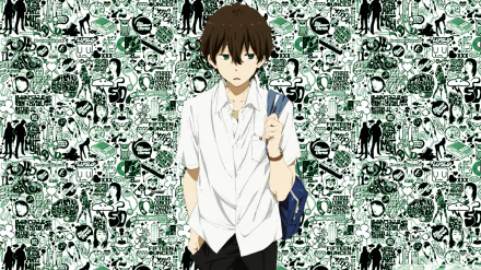  Hōtarō Oreki Going to school