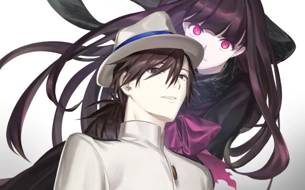 4K Ultra HD anime wallpaper featuring Sakamoto Ryōma from Fate/Grand Order and Oryou from Fate/KOHA-ACE with detailed character art and vibrant colors.