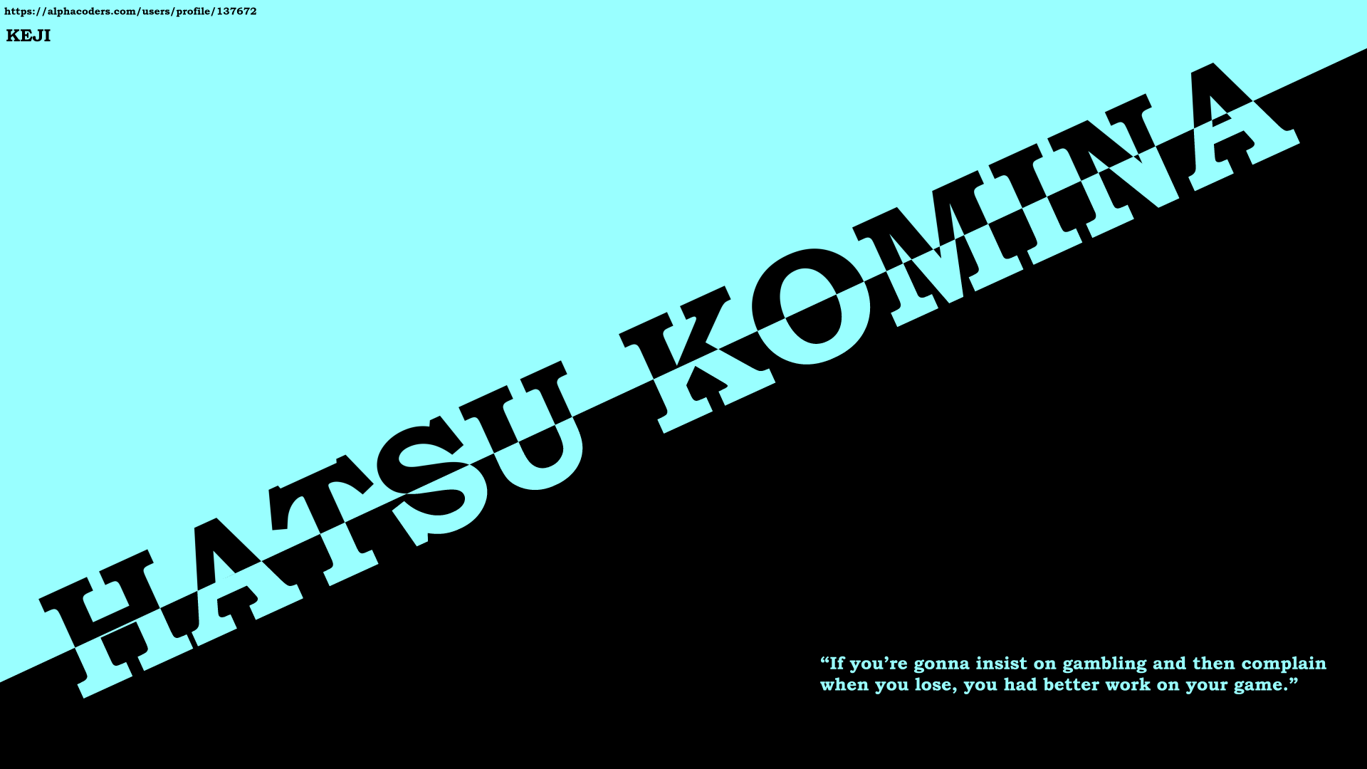 Download Quote Text Hatsu Kominato Anime WIXOSS 8k Ultra HD Wallpaper by KEJI