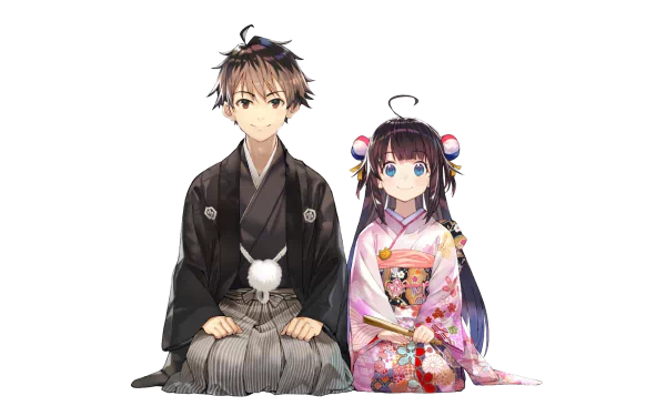 Ai Hinatsuru kimono Anime The Ryuo's Work is Never Done! HD Desktop Wallpaper | Background Image