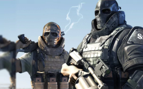 weapon shotgun armor video game Army of Two: The Devil's Cartel HD Desktop Wallpaper | Background Image