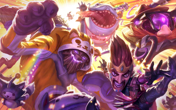 Vel'koz (League Of Legends) Draven (League Of Legends) video game League Of Legends HD Desktop Wallpaper | Background Image