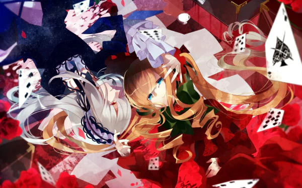 Suigintou (Rozen Maiden) Shinku (Rozen Maiden) Anime Rozen Maiden HD Desktop Wallpaper | Background Image