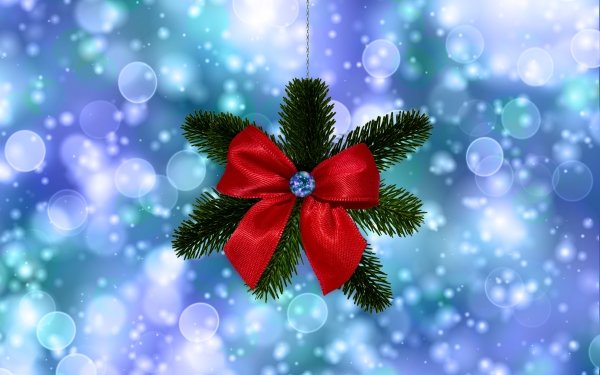 Holiday Christmas Decoration Bokeh HD Wallpaper | Background Image