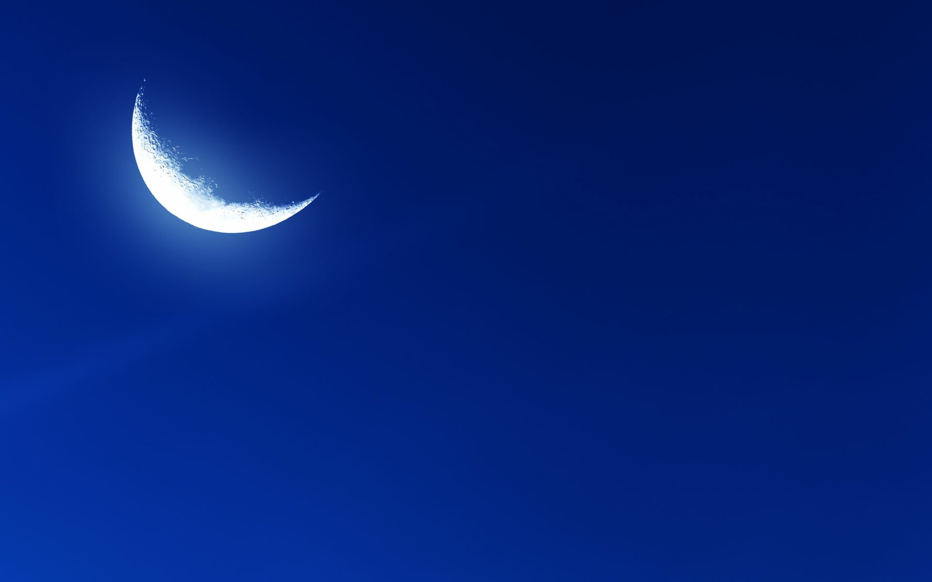 Download Crescent Nature Moon HD Wallpaper