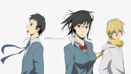 Mikado Ryūgamine Anri Sonohara Masaomi Kida Anime Durarara!! HD Desktop Wallpaper | Background Image