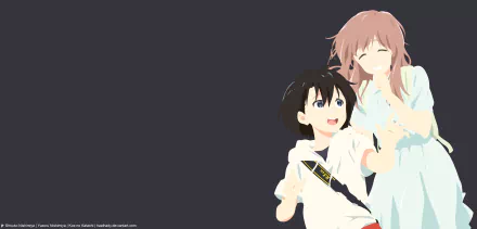 Yuzuru Nishimiya Shouko Nishimiya Anime A Silent Voice HD Desktop Wallpaper | Background Image