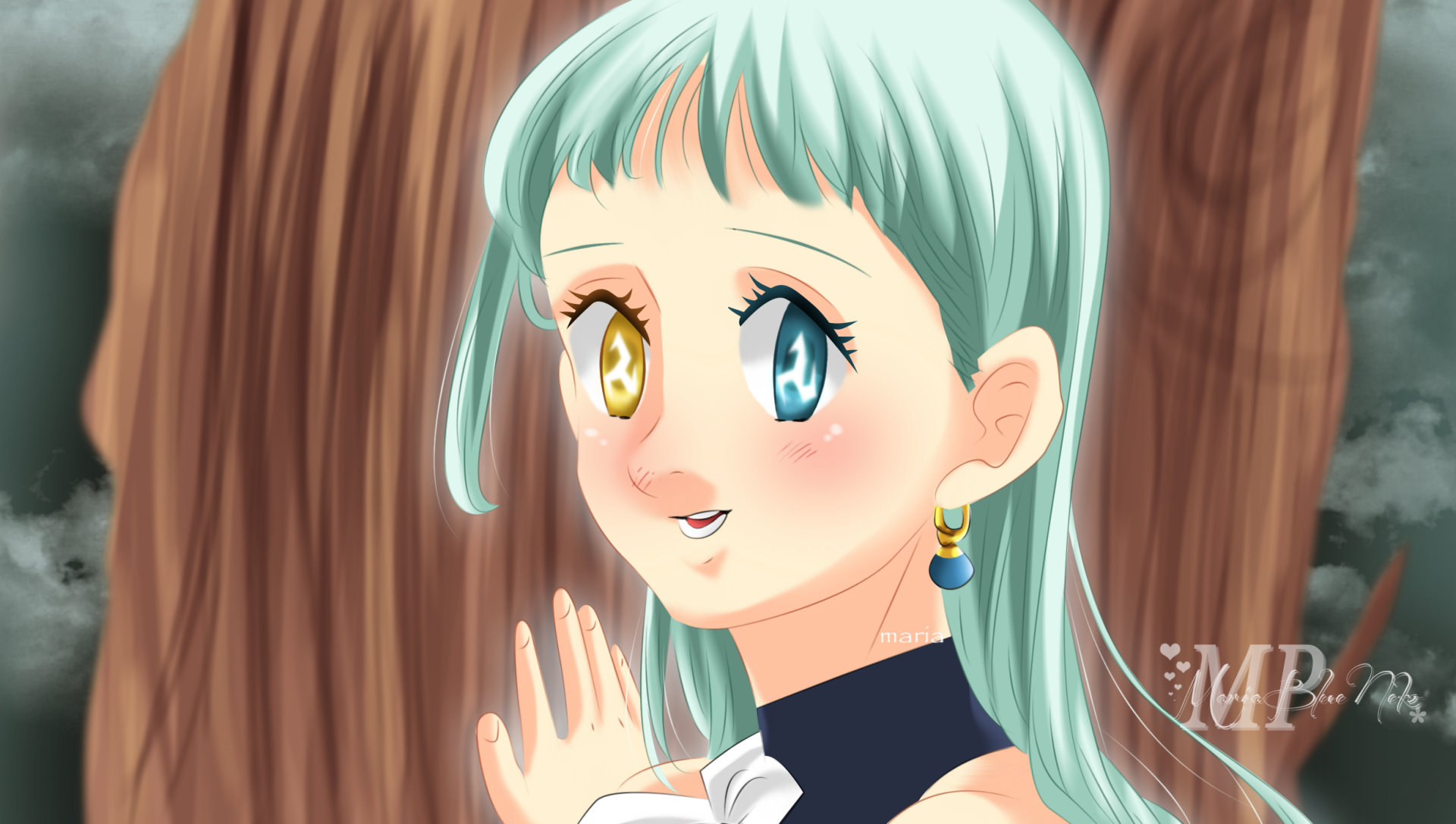 Download Heterochromia Elizabeth Liones Anime The Seven Deadly Sins HD Wallpaper by MariaBlueNeko